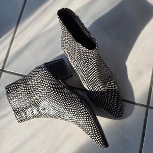Unique Black and white dotted Rag & Bone Boots Size 6